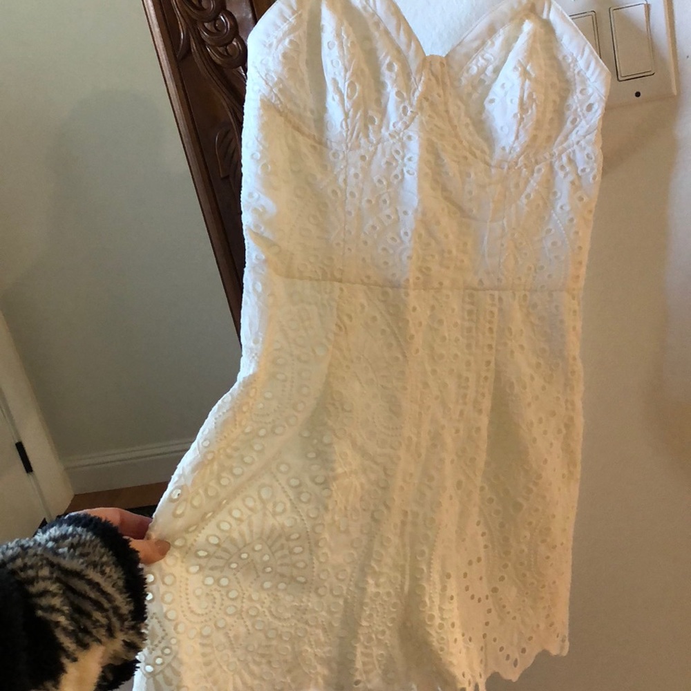White lace romper